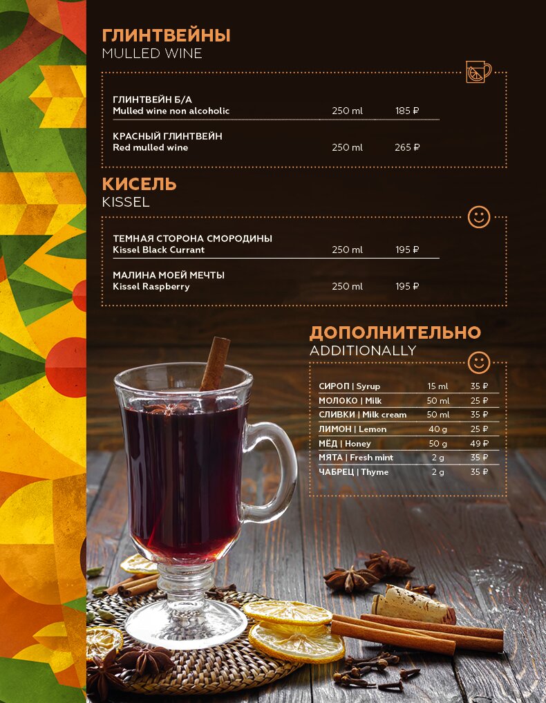 Барное меню