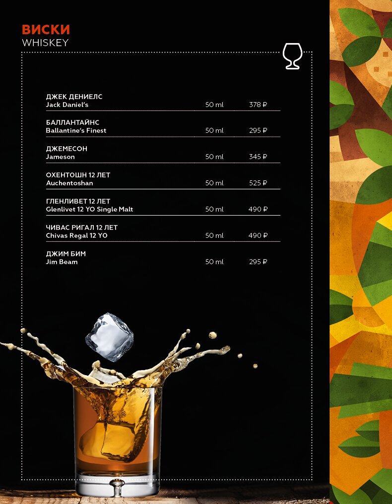 Барное меню