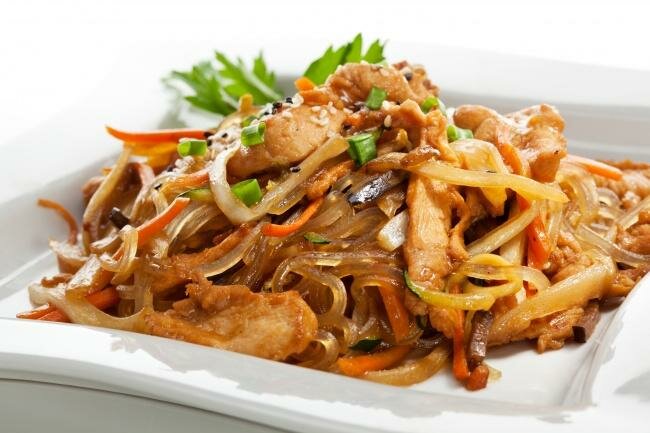 ВОК С КУРИЦЕЙ, ОВОЩАМИ и ВОСТОЧНЫМ СОУСОМ